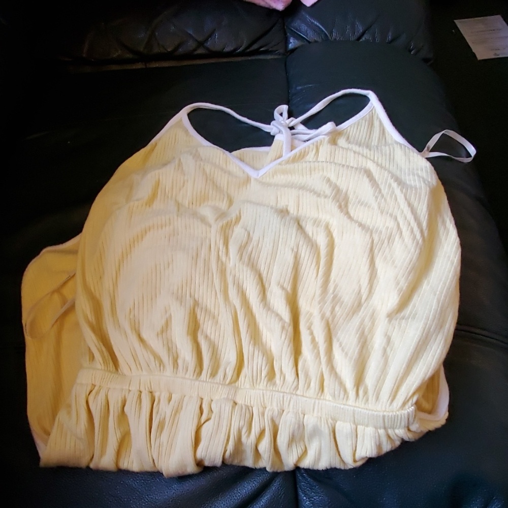 4/20 Cute cute cute halter top romper